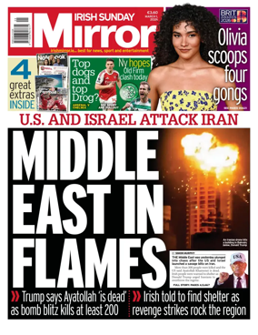 Cover of Irish Sunday Mirror