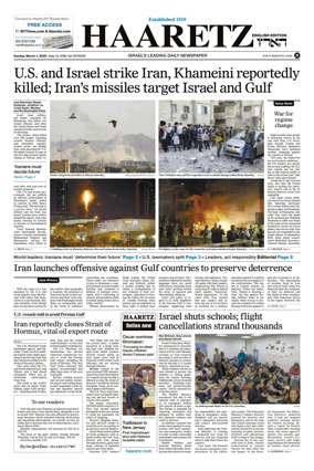 Cover of Haaretz english edition