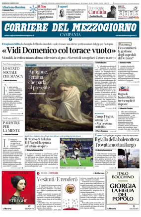Cover of Corriere del Mezzogiorno (Campania)