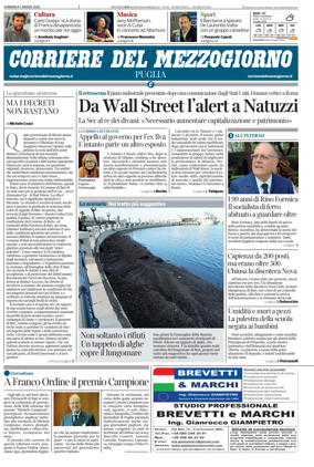 Cover of Corriere del Mezzogiorno (Puglia)