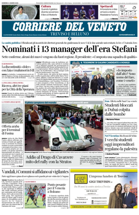 Cover of Corriere del Veneto (Treviso e Belluno)