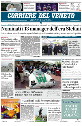 Cover of Corriere del Veneto (Vicenza e Bassano)