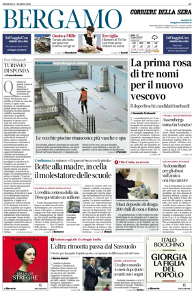 Cover of Corriere della Sera (Bergamo)