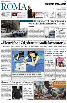Cover of Corriere della Sera (Roma)