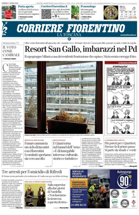 Cover of Corriere Fiorentino