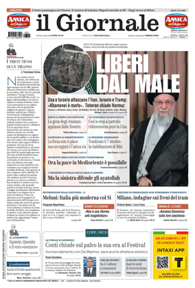 Cover of Il Giornale (Italy)