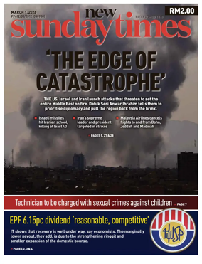 Cover of New Straits Times