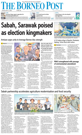Cover of The Borneo Post (Sabah)