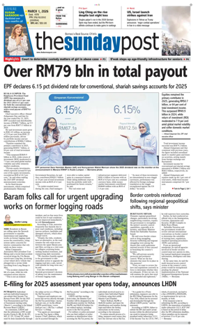 Cover of The Borneo Post (Sarawak)