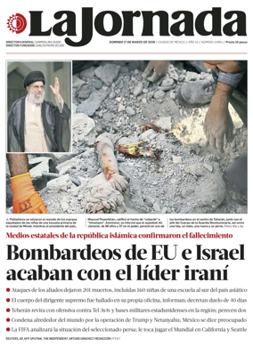 Cover of La Jornada