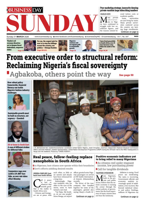 Cover of Business Day (Nigeria)