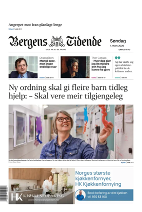 Cover of Bergens Tidende