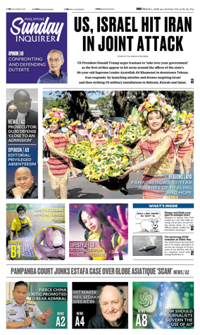 Cover of Philippine Daily Inquirer