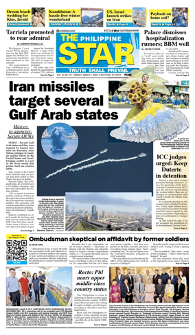 Cover of The Philippine Star