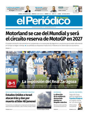 Cover of El Periodico Aragon