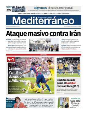 Cover of El Periodico Mediterraneo