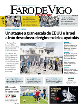 Cover of Faro de Vigo (Pontevedra)