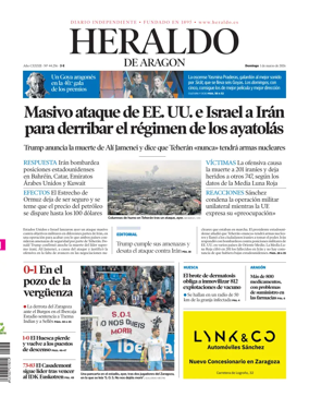 Cover of Heraldo de Aragon
