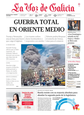 Cover of La Voz de Galicia (Deza)