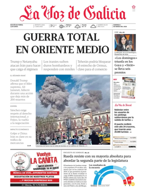 Cover of La Voz de Galicia (Ferrol)