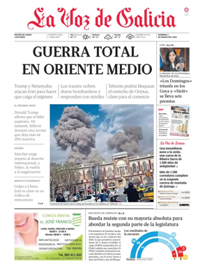 Cover of La Voz de Galicia (Monforte)