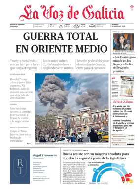 Cover of La Voz de Galicia (Viveiro)