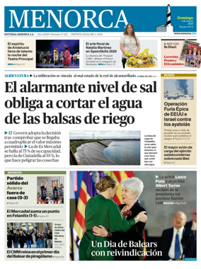Cover of Menorca Diario Insular