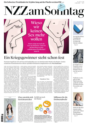 Cover of Neue Zurcher Zeitung Sunday