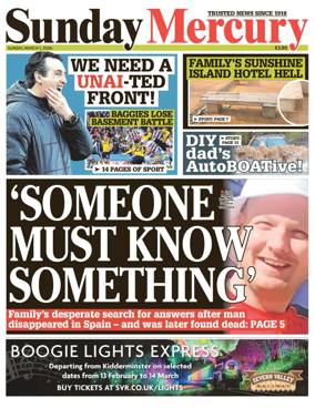 Cover of Sunday Mercury