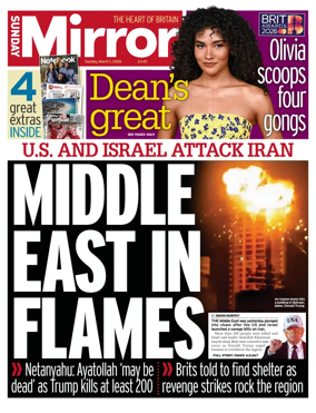 Cover of Sunday Mirror
