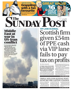 Cover of The Sunday Post (Newcastle)