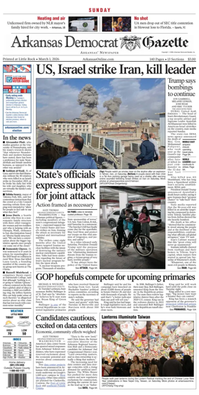 Cover of Arkansas Democrat-Gazette