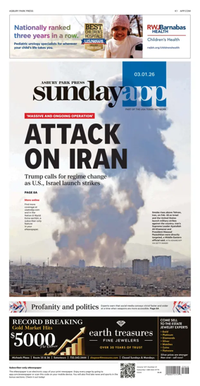 Cover of Asbury Park Press