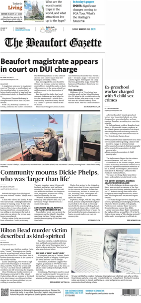 Cover of Beaufort Gazette (Sunday)