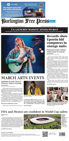 Cover of Burlington Free Press