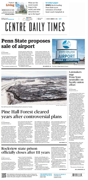 Cover of Centre Daily Times (Sunday)