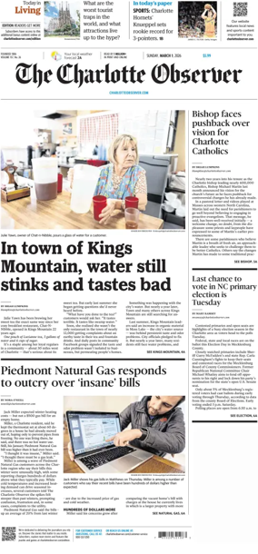 Cover of The Charlotte Observer (Sunday)