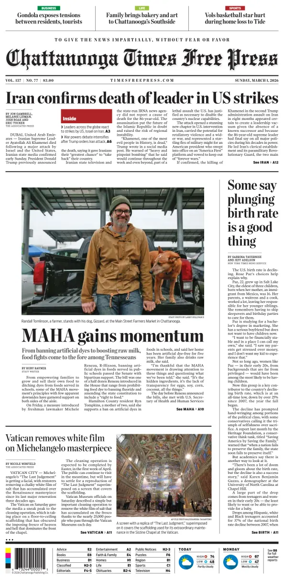 Cover of Chattanooga Times Free Press