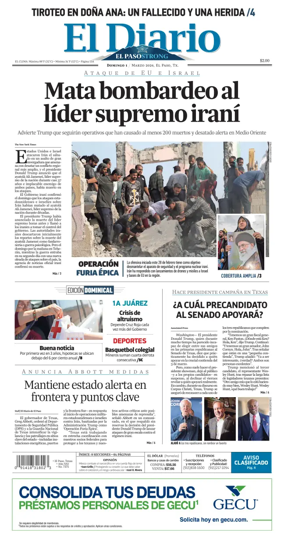 Cover of El Diario de El Paso