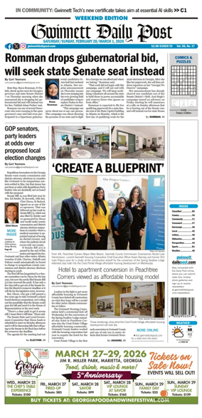Cover of Gwinnett Daily Post