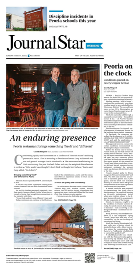 Cover of Journal Star (Peoria)