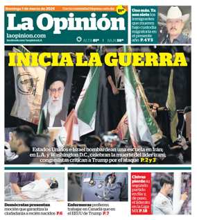 Cover of La Opinion