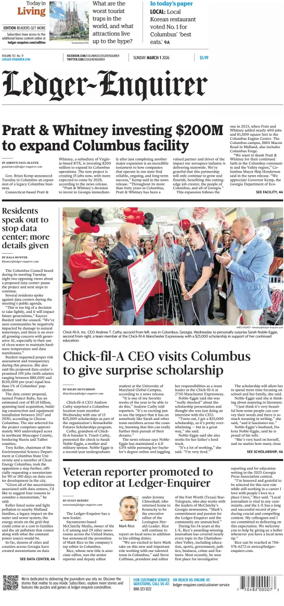 Cover of Ledger-Enquirer (Sunday)