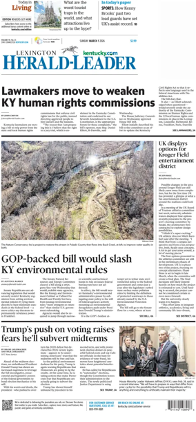 Cover of Lexington Herald-Leader (Sunday)