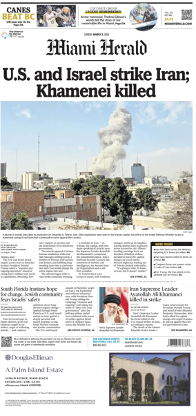 Cover of Miami Herald (Sunday)