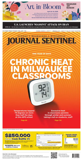 Cover of Milwaukee Journal Sentinel