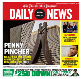 Cover of Philadelphia Daily News