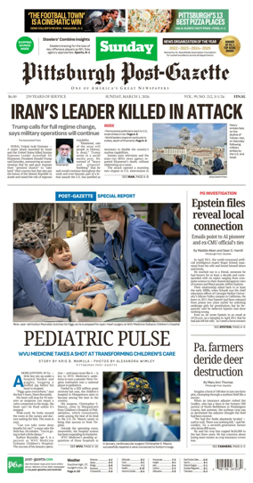 Cover of Pittsburgh Post-Gazette