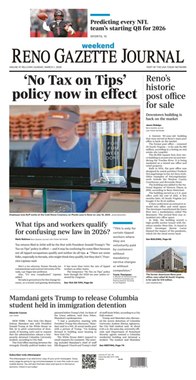 Cover of Reno Gazette Journal