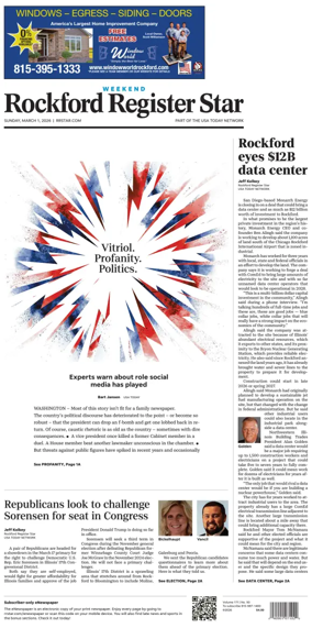 Cover of Rockford Register Star